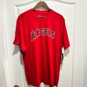 47’ Brand Baseball MLB Los Angeles Angels Red Tee Shirt, Size XXL - NWT